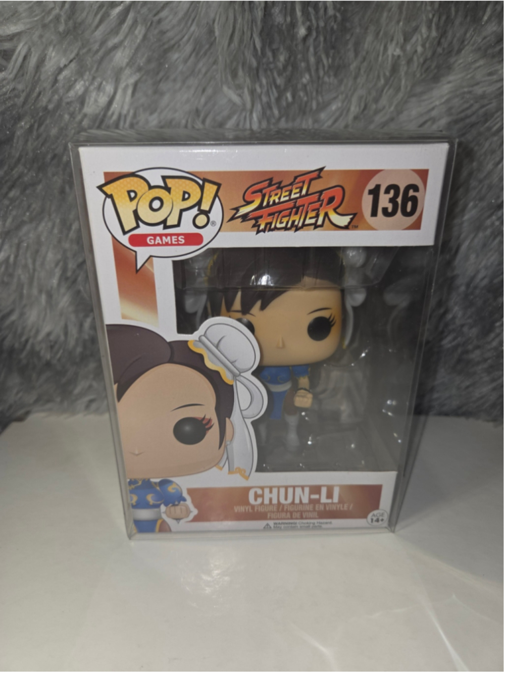 Funko Pop! Chun-li #136 from Streer Fighter with soft protector